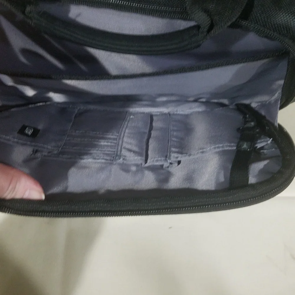 Black Travel soft Laptop Messenger Bag‎ TUARI Briefcase Shoulder Strap Padded